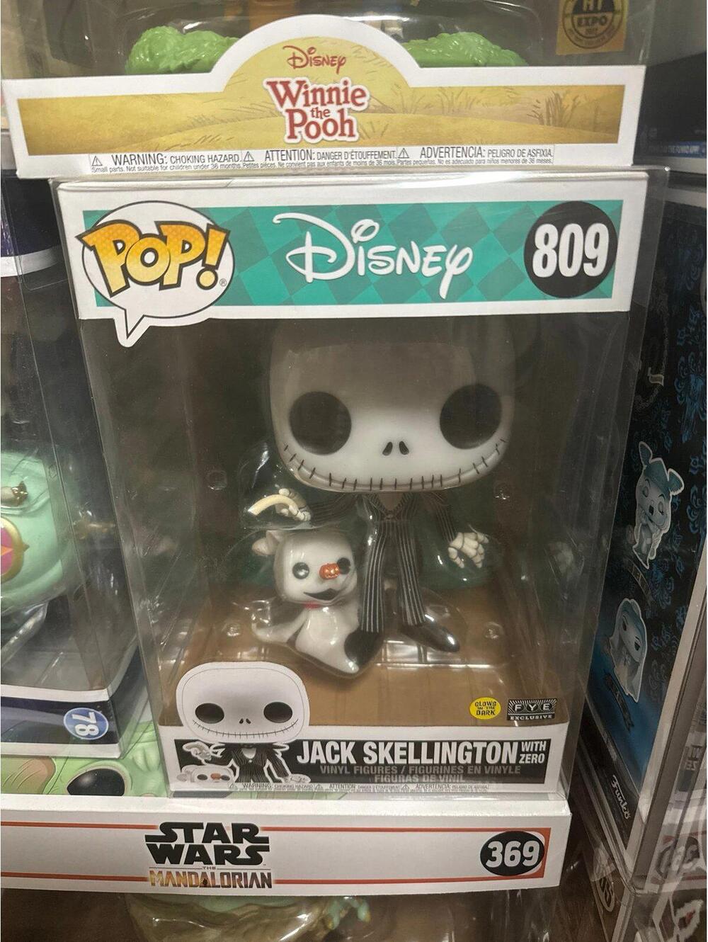 Funko Pop! Disney Jack Skellington with Zero (10-inch) 809